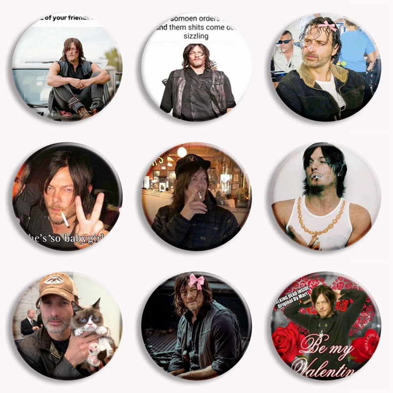 Vintage Collectible Show - Retro Daryl Dixon Zachte Knop Pin