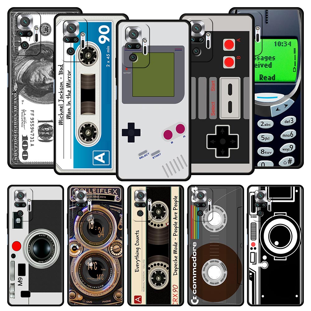 Vintage Game Collection - Vintage Tape Camera Gameboy Telefoon Hoesje