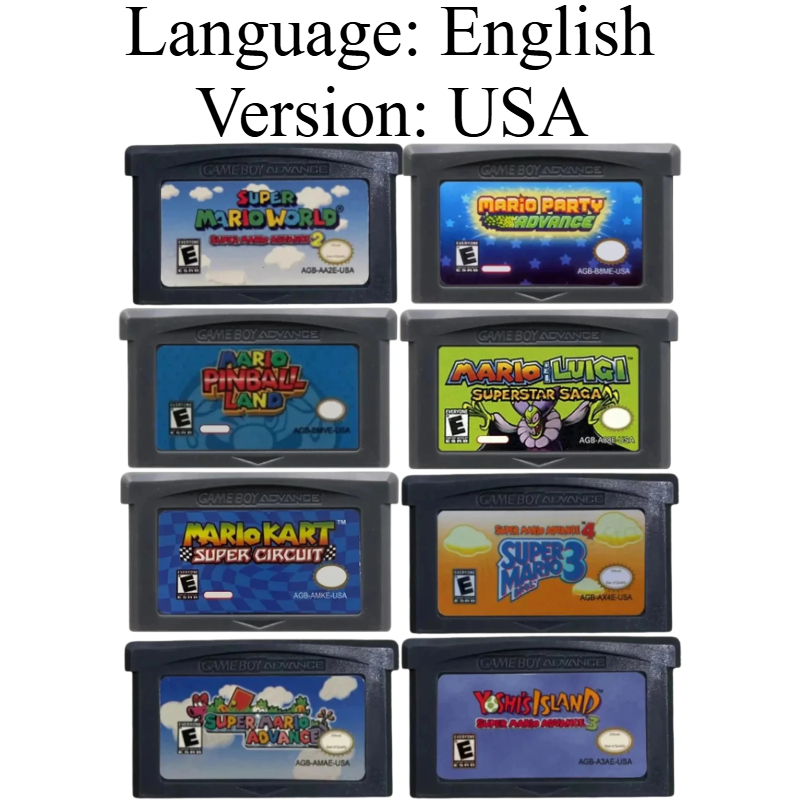 GBA-gamecartridges, EUR- en US - Vintage Game Collection recensie en prijs